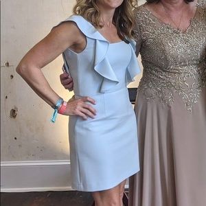 French Connection Whisper Ruffle Dress Sz 4